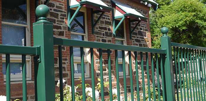 Security fencing installation